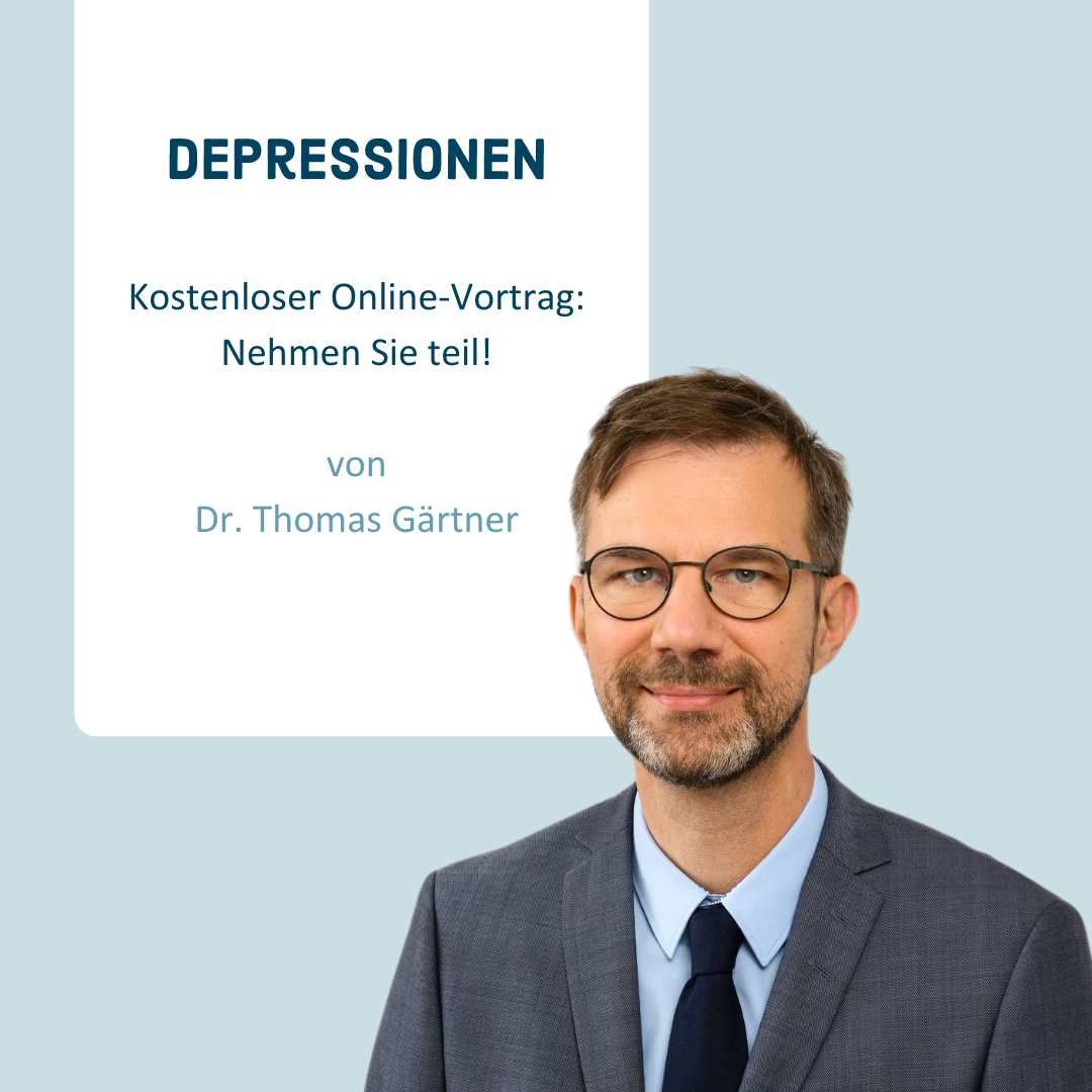 Kostenloser Online-Vortrag „Depressionen“