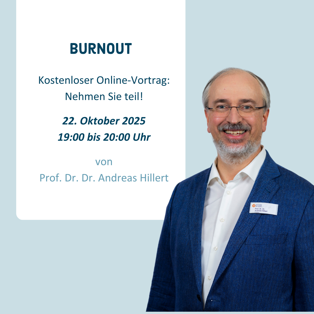 Symbolbild Online-Vortrag am 22. Oktober 2025: Burnout – Hintergründe, Ursachen und Perspektiven